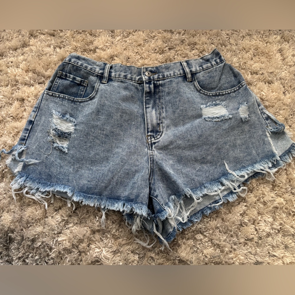 Distressed Jean Shorts